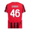 Virallinen Fanipaita AC Milan Gabbia 46 Kotipelipaita 2024-25 - Miesten